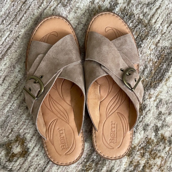 Born | Rio Slide-On Suede Sandals - Picture 2 of 6